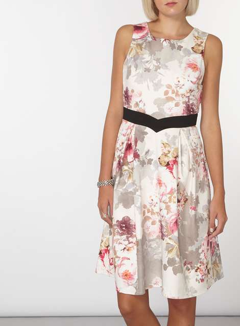 **Luxe Multi Floral Prom Dress